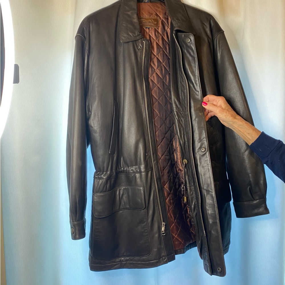 Brook’s Brothers Napa Leather Men’s Jacket size Medium